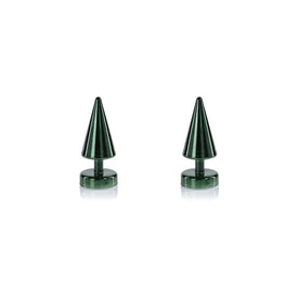 Crimbo Sparkle Cone LED Trees Set of 2
