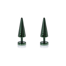 Crimbo Sparkle Cone LED Trees Set of 2