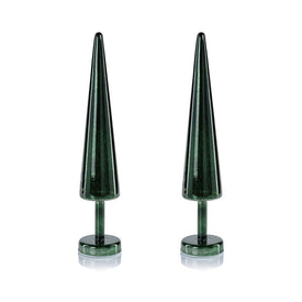 Crimbo Sparkle Cone LED Trees Set of 2