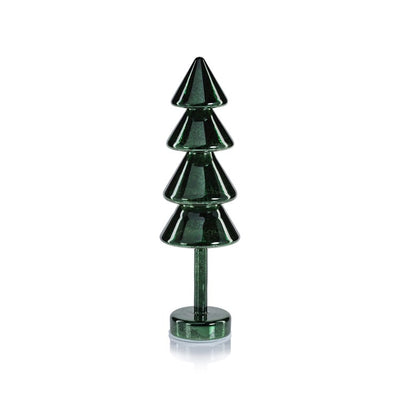 Crimbo Sparkle Layered Cone LED Trees Set of 2