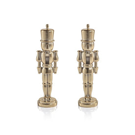 Hartwin Metallic Decorative Nutcracker Figurines Set of 2