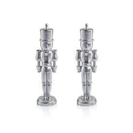 Hartwin Metallic Decorative Nutcracker Figurines Set of 2