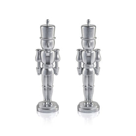 Hartwin Metallic Decorative Nutcracker Figurines Set of 2