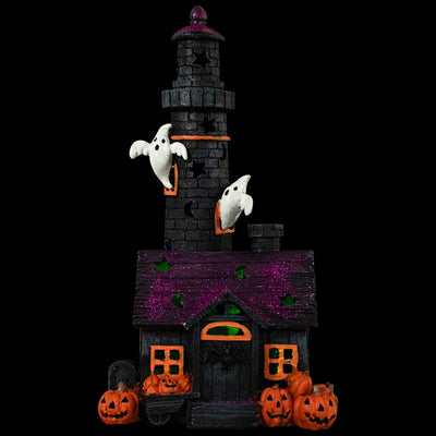 11.75" LED Lighted Haunted House Halloween Decoration