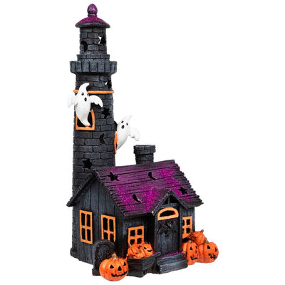 11.75" LED Lighted Haunted House Halloween Decoration