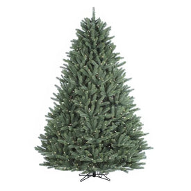 9' Pre-Lit Crystal Mountain Artificial Christmas Tree with 1550 Clear Staylit Lights