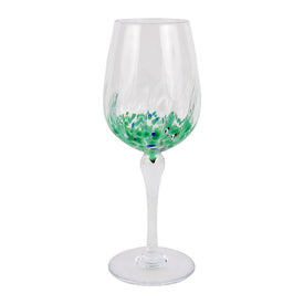 Wine Glass Chiara Green 16 Ounce Dishwasher Safe