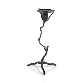 Candle Holder Brunel Twig 11 Inch Dark Brown Wrought Iron
