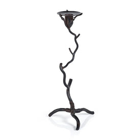 Candle Holder Brunel Twig 14 Inch Dark Brown Wrought Iron