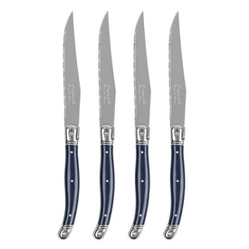 Steak Knife Connoisseur Laguiole Set of 4 Navy Acrylic/Stainless Steel