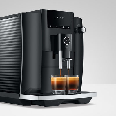 Coffee Maker E4 Specialty with Grinder Piano Black 64 Ounce ABS/Stainless Steel