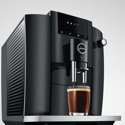 Coffee Maker E4 Specialty with Grinder Piano Black 64 Ounce ABS/Stainless Steel
