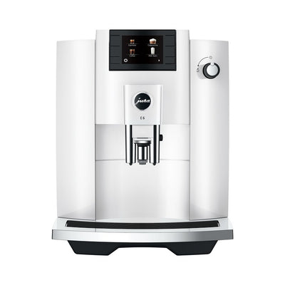 Coffee Maker E6 Specialty with Grinder Piano White 64 Ounce ABS/Stainless Steel