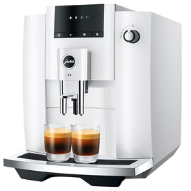 Coffee Maker E4 Specialty with Grinder Piano White 64 Ounce ABS/Stainless Steel