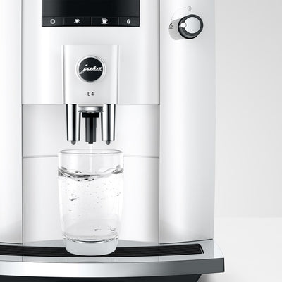Coffee Maker E4 Specialty with Grinder Piano White 64 Ounce ABS/Stainless Steel