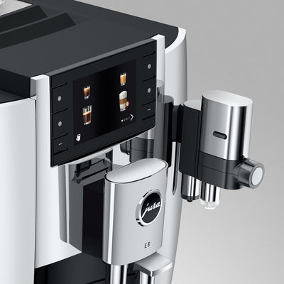 Coffee Maker E8 Specialty with Grinder Chrome 64 Ounce ABS/Stainless Steel