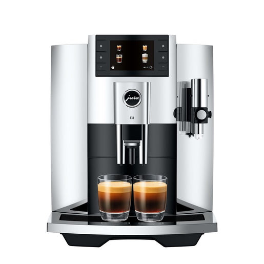 Coffee Maker E8 Specialty with Grinder Chrome 64 Ounce ABS/Stainless Steel