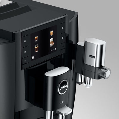 Coffee Maker E8 Specialty with Grinder Piano Black 64 Ounce ABS/Stainless Steel