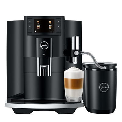 Coffee Maker E8 Specialty with Grinder Piano Black 64 Ounce ABS/Stainless Steel
