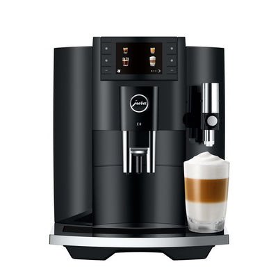 Coffee Maker E8 Specialty with Grinder Piano Black 64 Ounce ABS/Stainless Steel