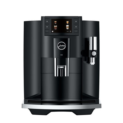 Coffee Maker E8 Specialty with Grinder Piano Black 64 Ounce ABS/Stainless Steel