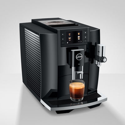 Coffee Maker E8 Specialty with Grinder Piano Black 64 Ounce ABS/Stainless Steel