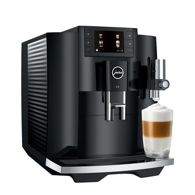Coffee Maker E8 Specialty with Grinder Piano Black 64 Ounce ABS/Stainless Steel