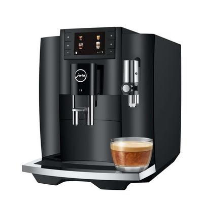 Coffee Maker E8 Specialty with Grinder Piano Black 64 Ounce ABS/Stainless Steel