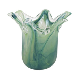 Vase Onda Petite Green Glass