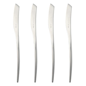 Spreader Natura Set of 4 Glossy 6-1/4 Inch Stainless Steel Food Safe Dishwasher Safe