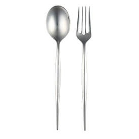 Serving Set Natura 2PC 9-1/4 Inch Glossy Stainless Steel