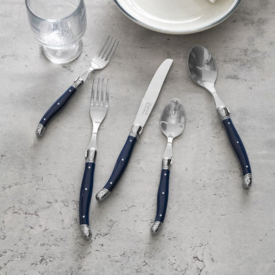 Flatware Set Connoisseur Laguiole Service for 4 20PC Navy Acrylic/Stainless Steel