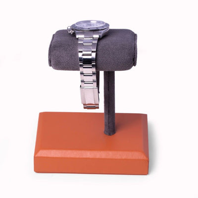William Saddle Brown Single Watch Display Stand - OPEN BOX