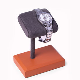 William Saddle Brown Single Watch Display Stand - OPEN BOX