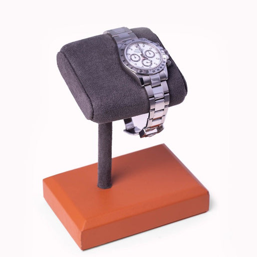 William Saddle Brown Single Watch Display Stand - OPEN BOX