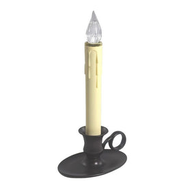 Williamsburg LED Battery-Operated Antique Bronze Window Candles with Sensor Set of 4 - OPEN BOX
