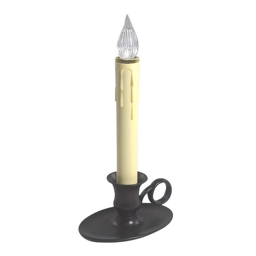 Williamsburg LED Battery-Operated Antique Bronze Window Candles with Sensor Set of 4 - OPEN BOX