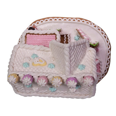 9" Gingerbread House with LED Lights - OPEN BOX