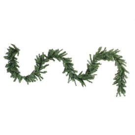 100' x 8" Unlit Green Commercial-Length Canadian Pine Artificial Christmas Garland - OPEN BOX