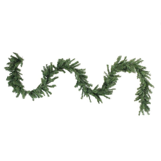 100' x 8" Unlit Green Commercial-Length Canadian Pine Artificial Christmas Garland - OPEN BOX