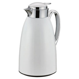 Venezia 34 Oz. Stainless Steel Insulated Server with Sugar and Creamer Set - White