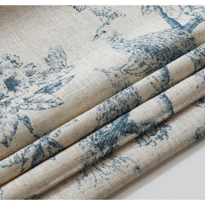 Peacock 64" L x 30" W 100% Blackout Roman Shade - Blue