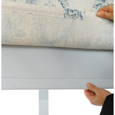 Peacock 64" L x 30" W 100% Blackout Roman Shade - Blue