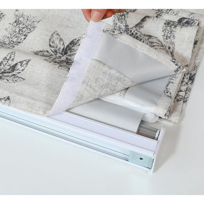 Peacock 64" L x 30" W 100% Blackout Roman Shade - Black