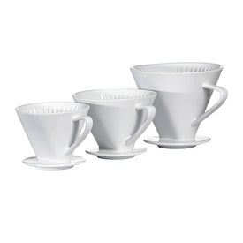 Porcelain Coffee Filter Holders Set of 3