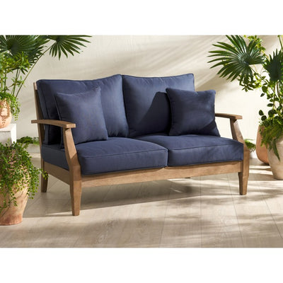 Martinique Wood Patio Loveseat