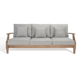 Martinique Three-Seat Wood Patio Sofa