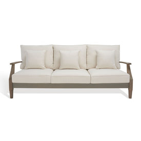 Martinique Three-Seat Wood Patio Sofa