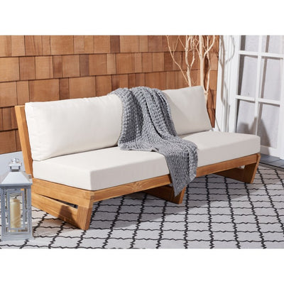 Julianne Three-Seat Teak Patio Sofa
