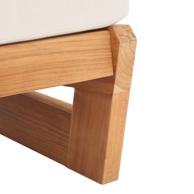 Julianne Three-Seat Teak Patio Sofa